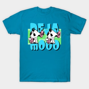 Deja Moo Funny Cartoon Cows T-Shirt